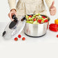 5L Stainless Steel Salad Spinner Vegetable and Fruit Washer Dryer Bowl