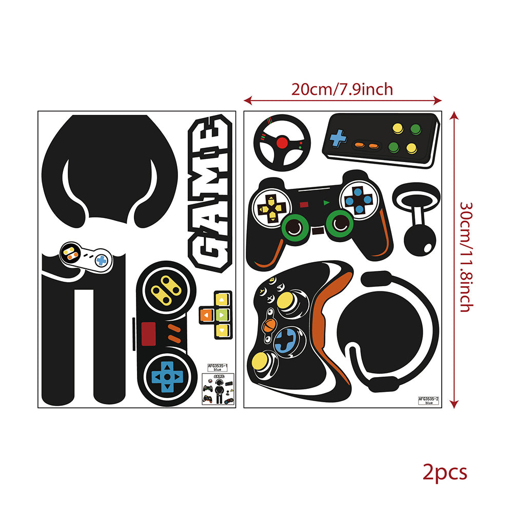 Set of Glow in The Dark Gamer Wall Sticker for Boys Girls Room