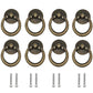 8 Pack Round Cabinet Knobs Zinc Alloy Drawer Pull Handles for Furniture