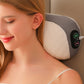 Electric Neck Massager Ergonomic Cervical Neck Traction Pillow with Heat Vibration