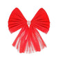 Large Red Christmas Door Bow for Outdoor Holiday Home Decoration