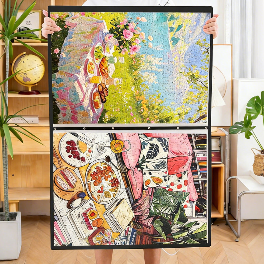 Extra Large Puzzle Binder Space-Saving Storage Folder for 1000-Pieces Puzzle Collection