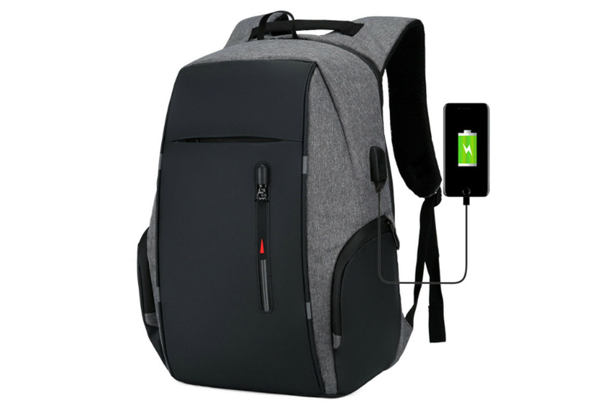 Reflective Laptop Backpack with USB Charging Port Anti-thief Travel Business Backpack