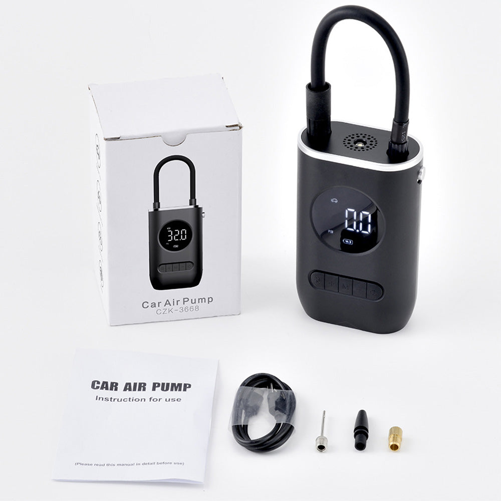 Portable Car Tire Air Inflator Rechargeable Cordless Tyre Electric Pump