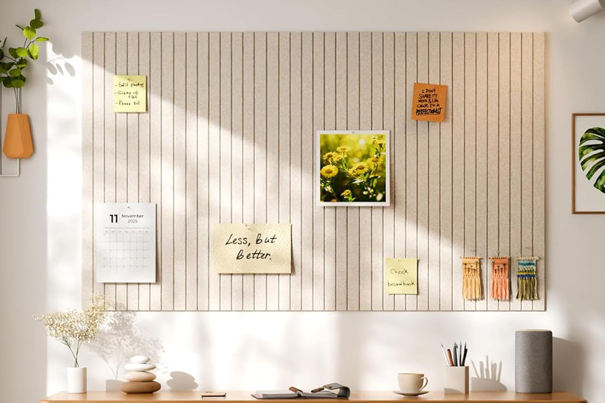 12Pcs Large Felt Bulletin Board Cork Boards for Walls Office Classroom Pin Board
