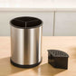 360 Degree Rotating Stainless Steel Kitchen Utensil Holder with Drain Holes