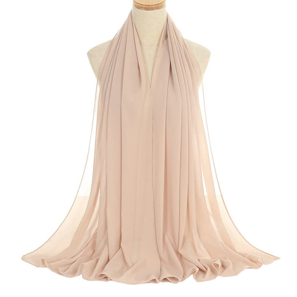 Chiffon Evening Dress Shawl for Weddings Parties 70x170cm