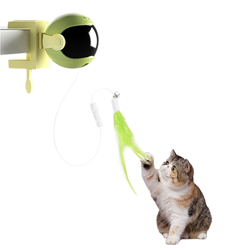 Automatic Lifting Cat Teaser Toys Set Electric Interactive Cat Toys