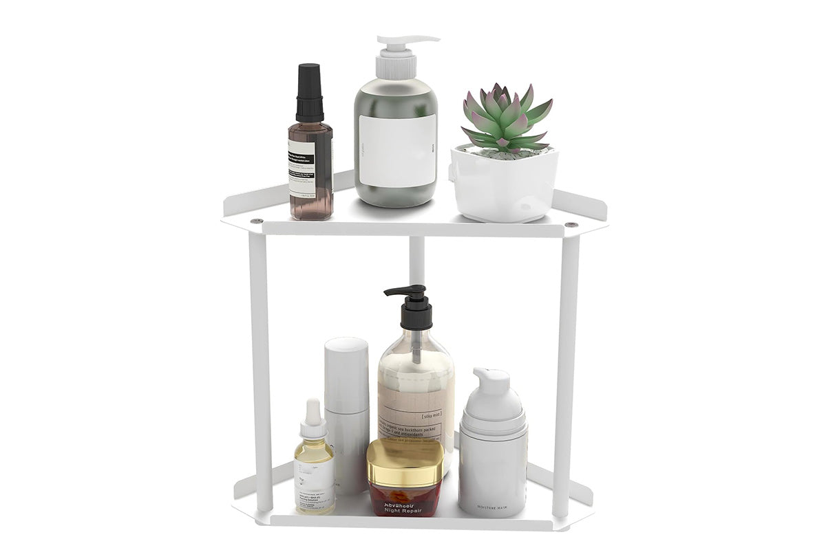 2 Tier Storage Rack Perfume and Skincare Organizer for Bathroom Bedroom Kitchen