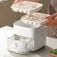 Portable 48 Grids Ice Cube Tray Mould with Lid and Storage Box Scoop Tong Set