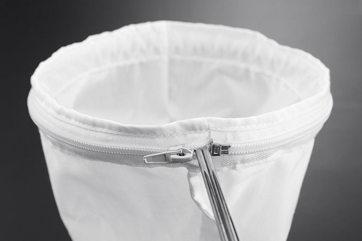 Reusable Mesh Filter Bags with Stainless Steel Handle Frame for Nut Milk Coffee