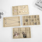 4pcs Stackable Jewelry Organizer Boxes Set for Earrings Rings Necklaces Bracelets