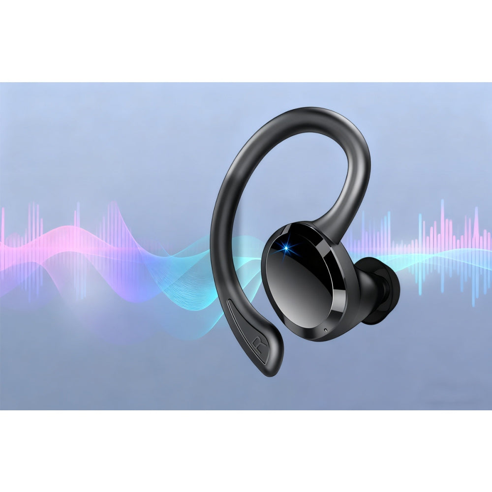 Wireless Earbuds Sport Bass Hi-Fi Stereo Over Ear Buds for Laptop Pad Android iOS