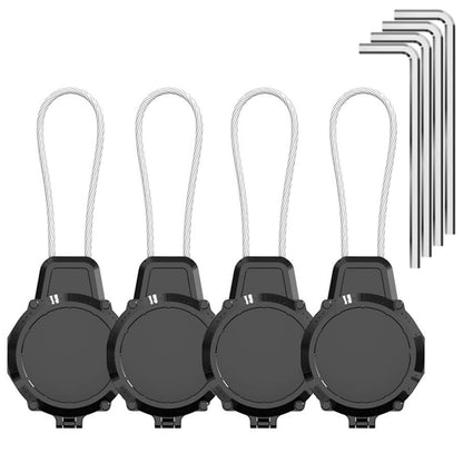 4Pcs Water-Resistant AirTag Key Lock Case Compatible with Apple AirTags