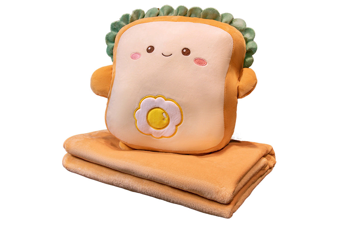 2-In-1 Cartoon Plushie Pillow Blanket