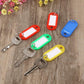 100Pcs Plastic Key Ring Name Tags Keychain Luggage Color ID Labels