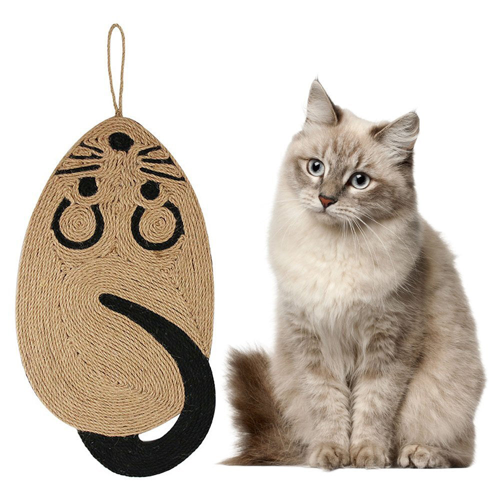 Wall Cat Scratcher Mat Sisal Cat Scratching Pad for Indoor Cats Kitten