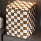 2Pcs Non-Woven Fabric Quilt Storage Bag Toy Storage and Sorting Bag-Orange and Brown Bear