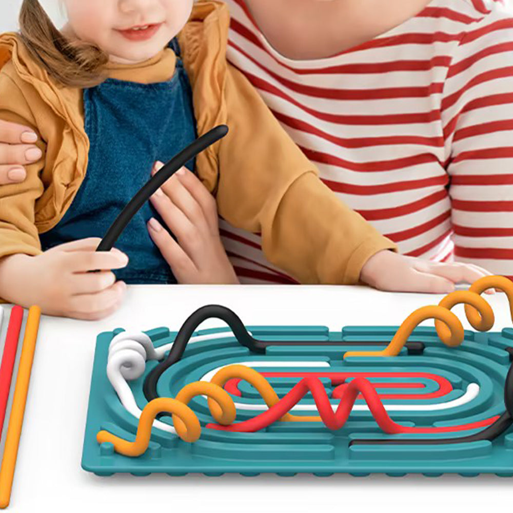 Sensory Activity Double-Sided Kids Busy Board for Fine Motor Skill