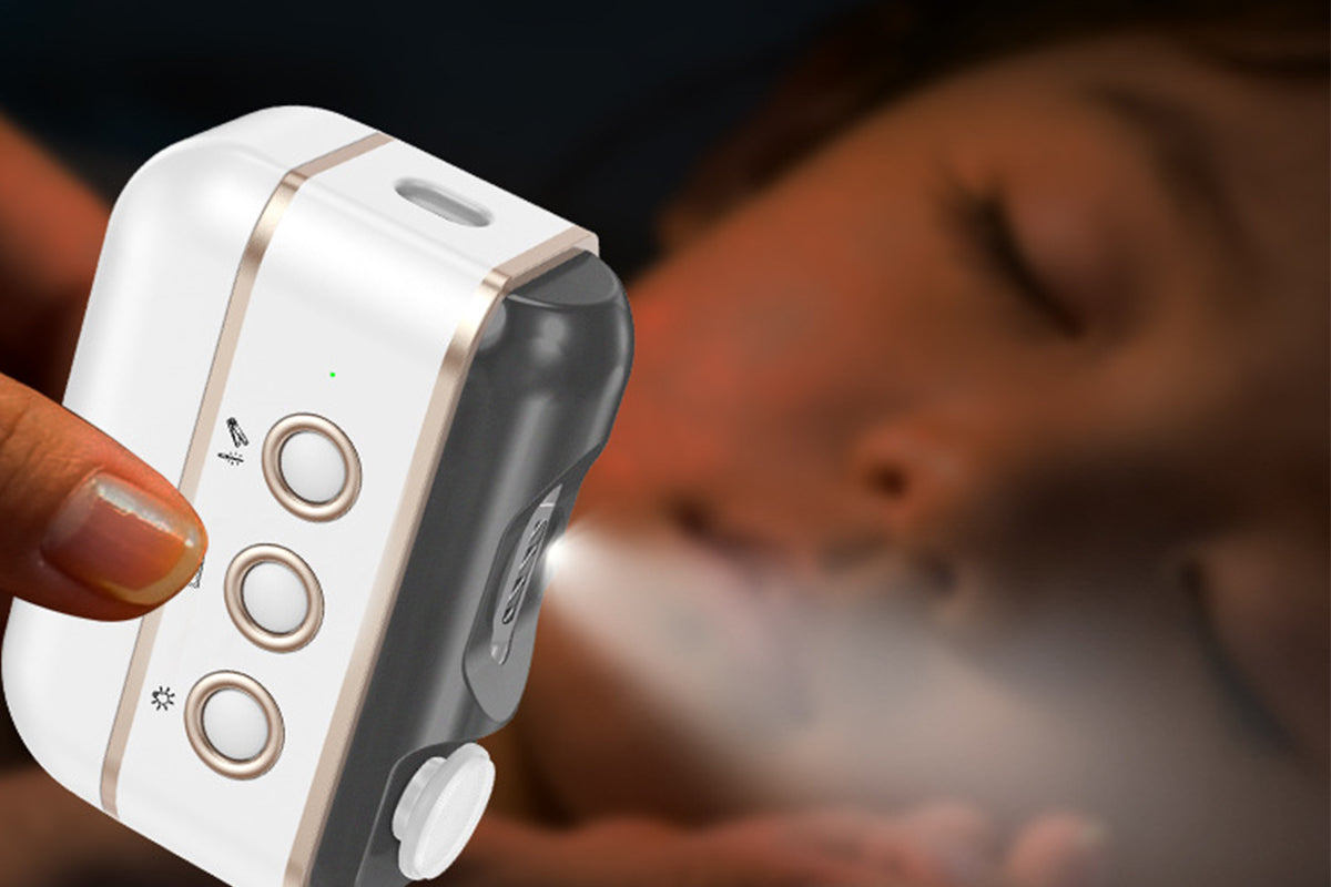 5-in-1 Electric Nail Trimmer with UV Lamp LED Light Shaver Polisher