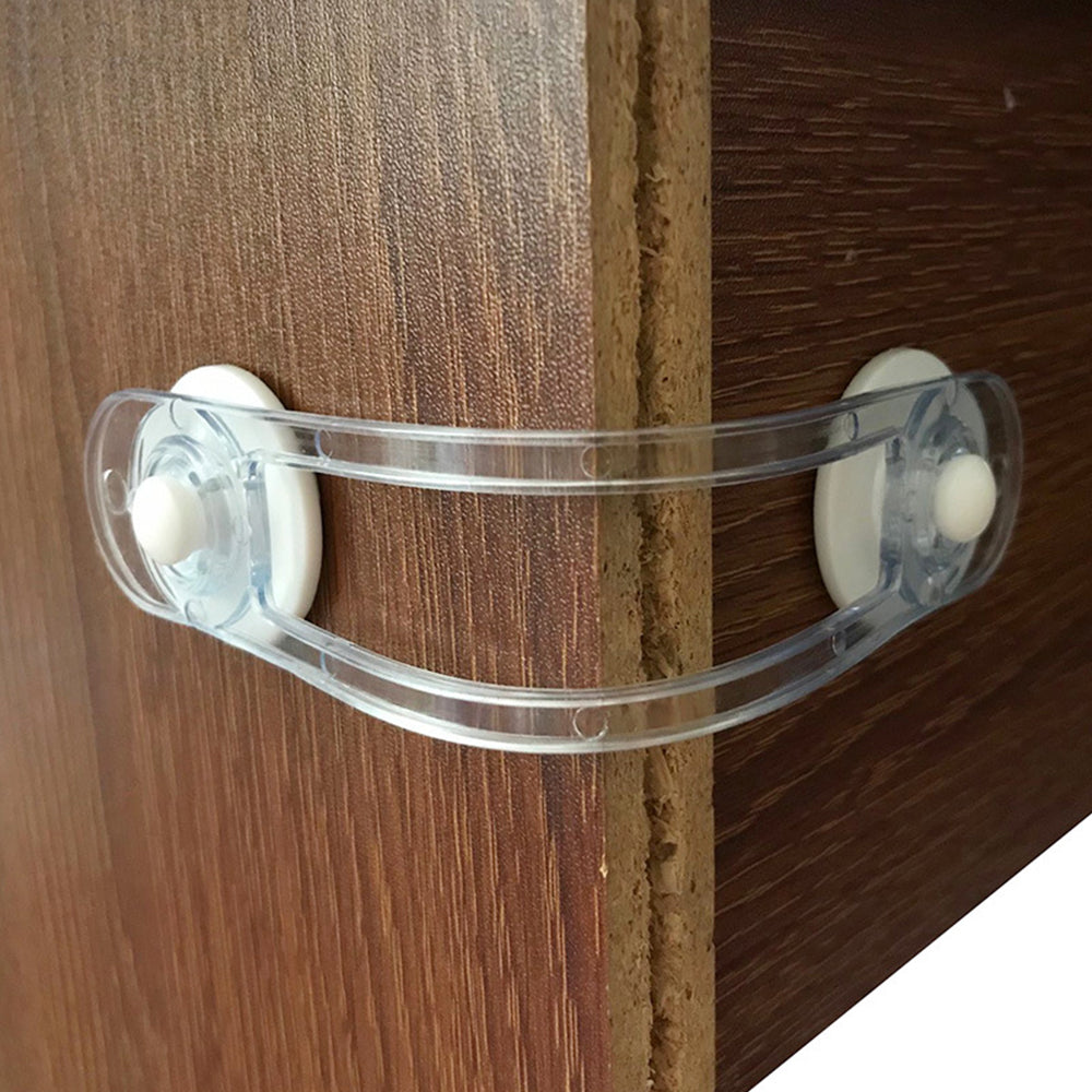4Pcs Self-Adhesive Kids Home Security Cabinet Door Locks