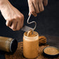 Stainless Steel Peanut Butter Stirrer with Scraper