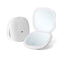 Lighted Travel Makeup Mirror with 1X/10X Magnifying Double Sided Dimmable