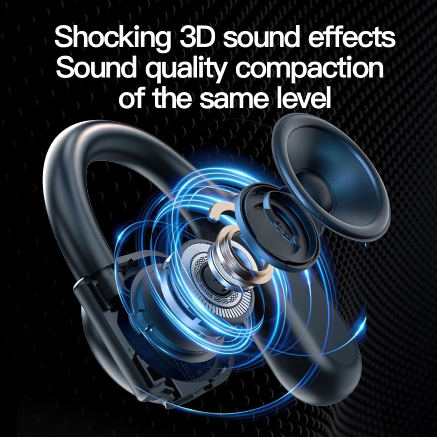 BY99 Wireless Single Over-Ear Bluetooth 5.3 Touch Control Earbuds