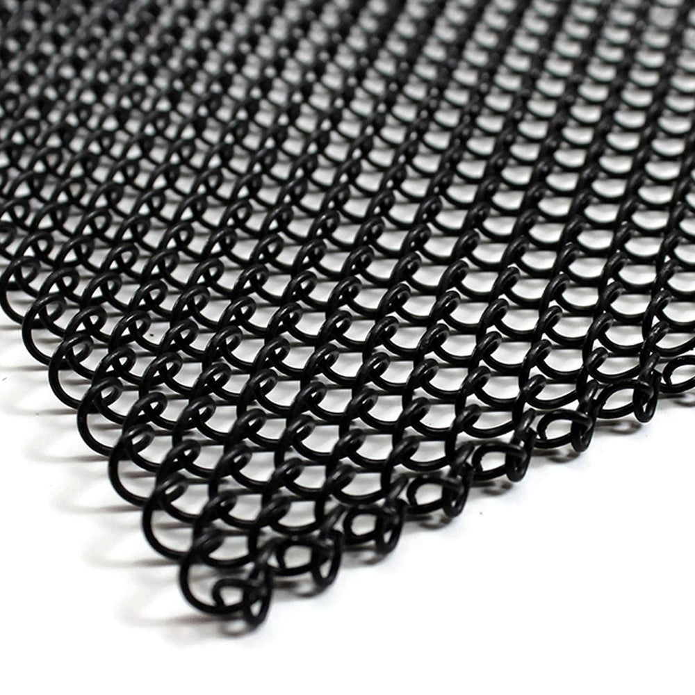 2Pcs Fireplace Mesh Screen Curtains Decorative Spark Guard Chain