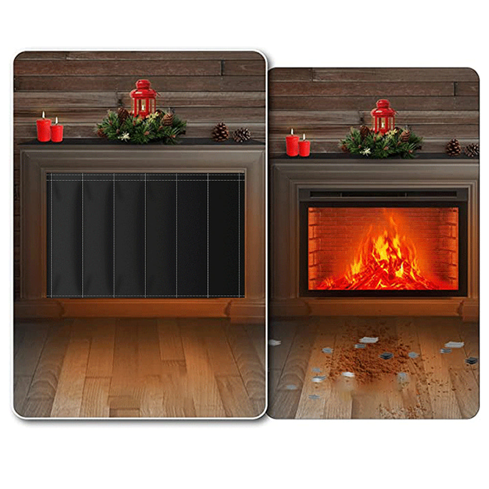 Fireplace  Partition Blanket Fireplace Cover for Stops Heat Loss
