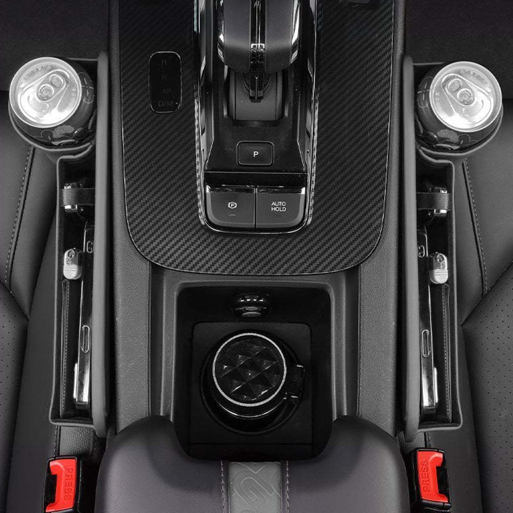 Car Leather Cup Holder Gap Bag Seat Gap Storage Box for Master Seat