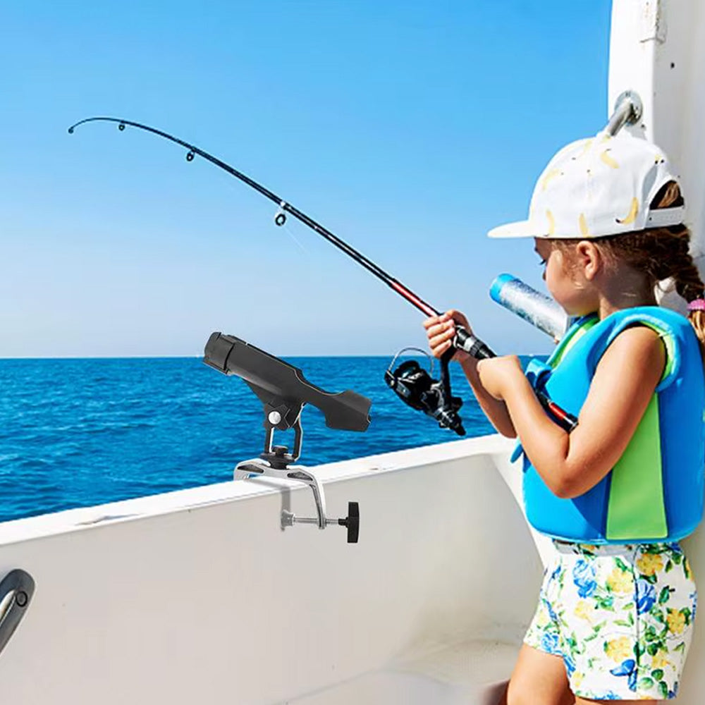 360 Degrees Rotatable Fishing Rod Holders For Boat Side Rails Fishing Accessories