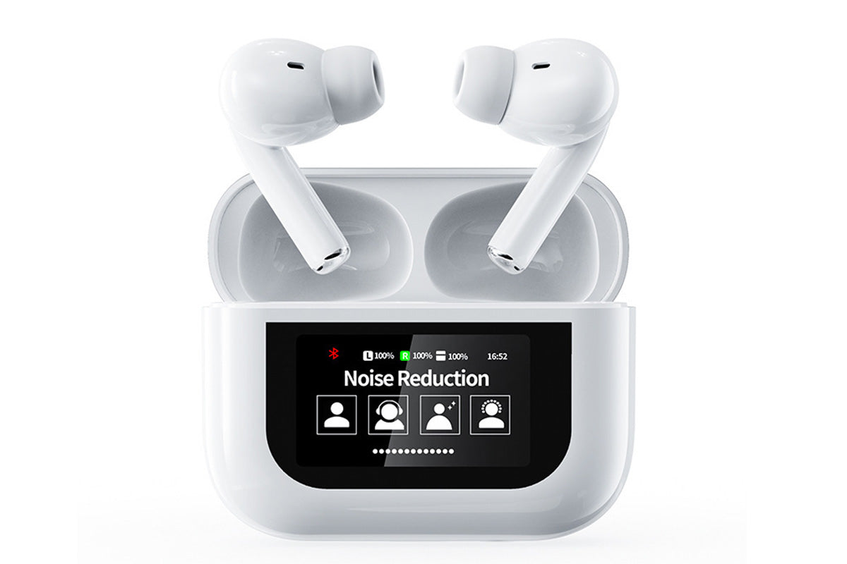 Wireless Earbuds Bluetooth 5.4 Earbuds with Touch Screen Noise Cancelling Headphones