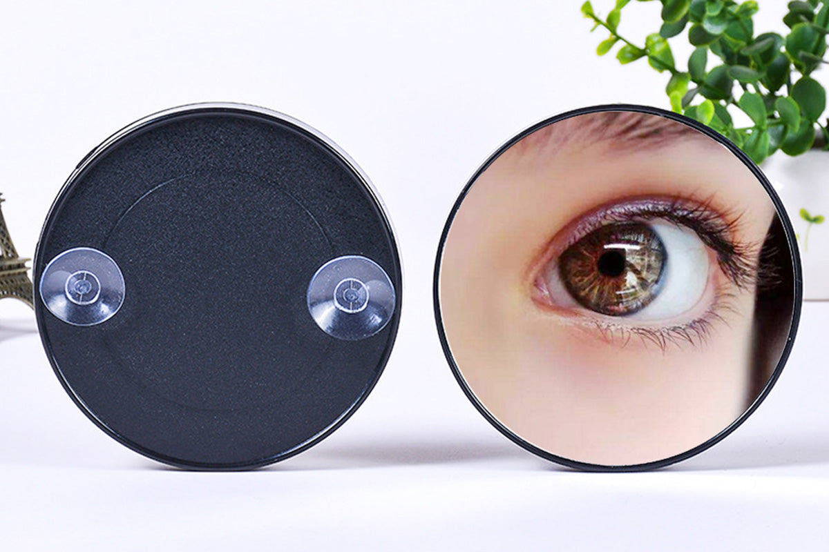 5X/10X/15X Magnifying Suction Mirror Round Cosmetic Mirror for Bathroom