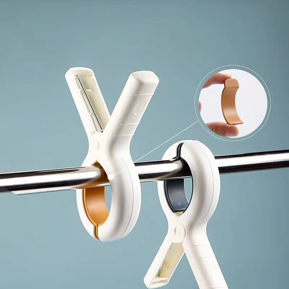 8Pcs Wind-Resistant Clip Peg Large Clamp for Clothes Drying Rack