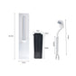 Slim Bathroom Trash Can Toilet Brush Set Waste Bin Toilet Brush Holder