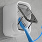 2Pcs Toothbrush Holders Wall Mounted Tooth Brush Holder with Cover for Shower