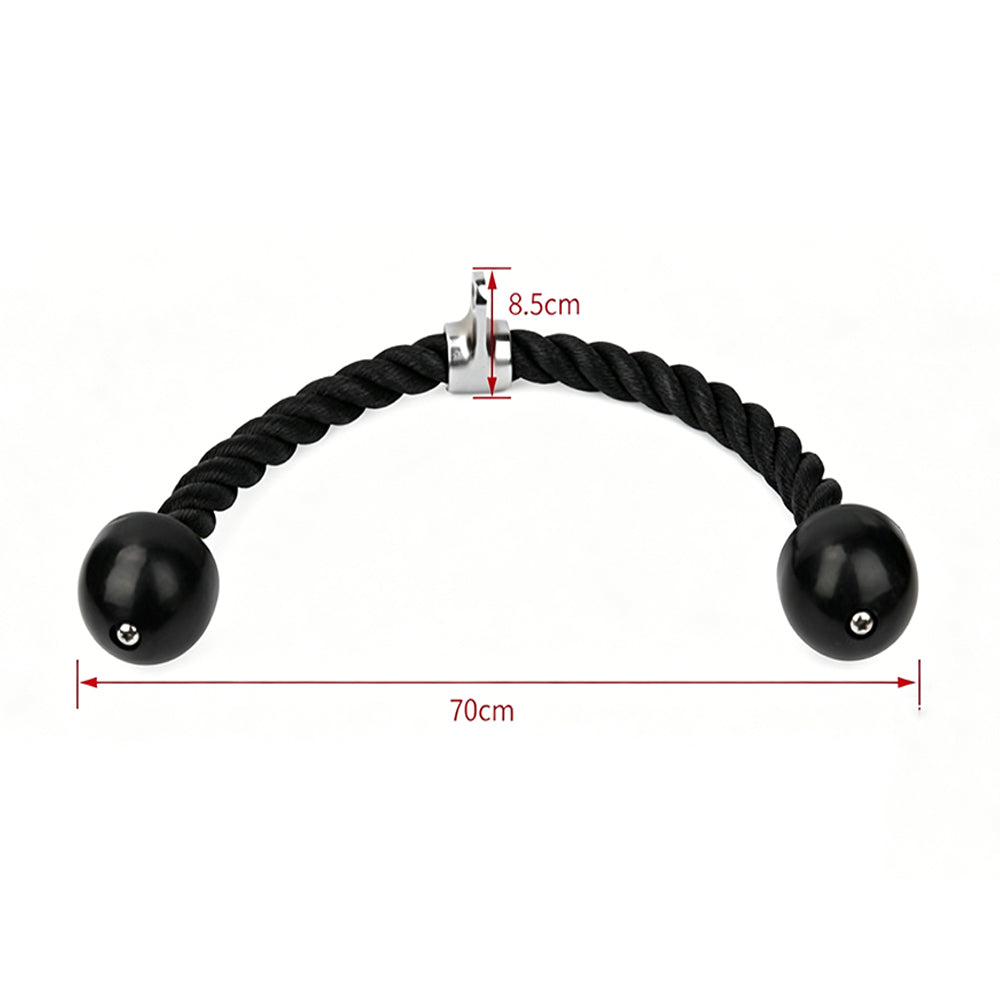 Tricep Rope Dual Head Resistance Band Push Pull Down Exercises Muscle Resistance Bands Training