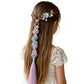 6pcs Girls Braided Hair Extensions Cute Ponytail Accessories for Daily Wear