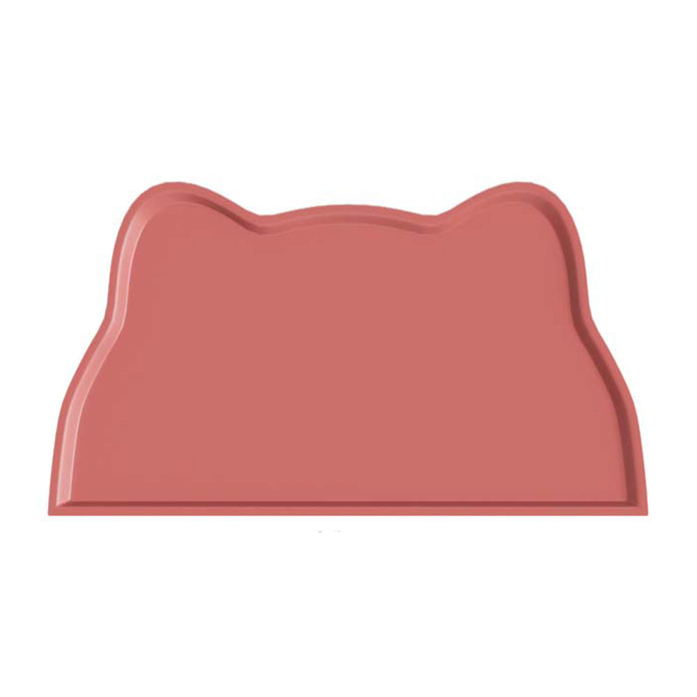 Thick Silicone Non Slip Pet Feeding Mat with Raised Spill Edge