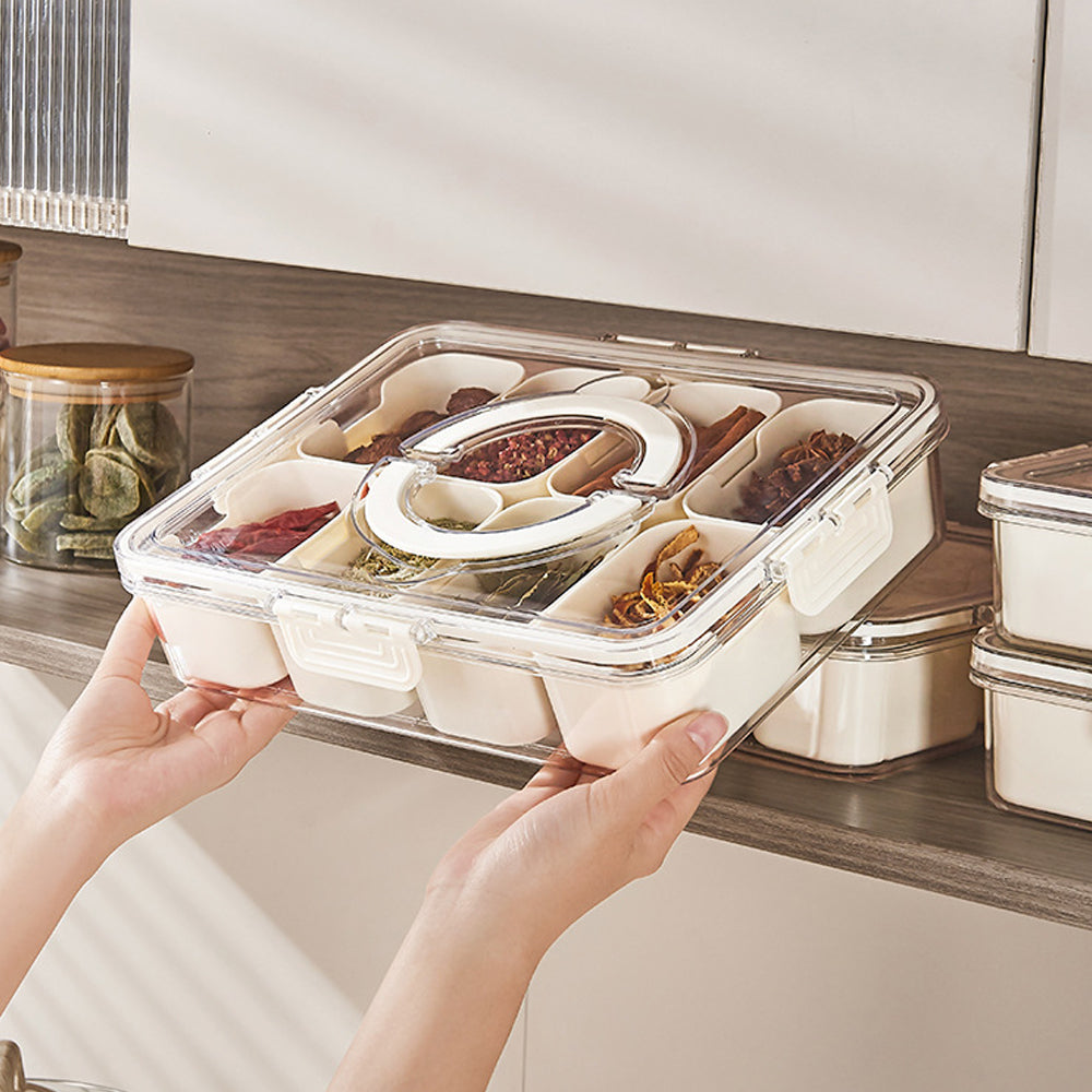 Divided Serving Tray with Lid