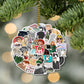 2Pcs Taylor Swift Inspired Pendant Christmas Tree Decorations