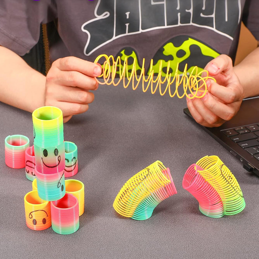 36Pcs Mini Slinky Party Favors Goodie Bag Stuffers for Birthdays Classroom Prizes
