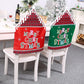 2Pcs MERRY CHRISTMAS Chair Back Cover