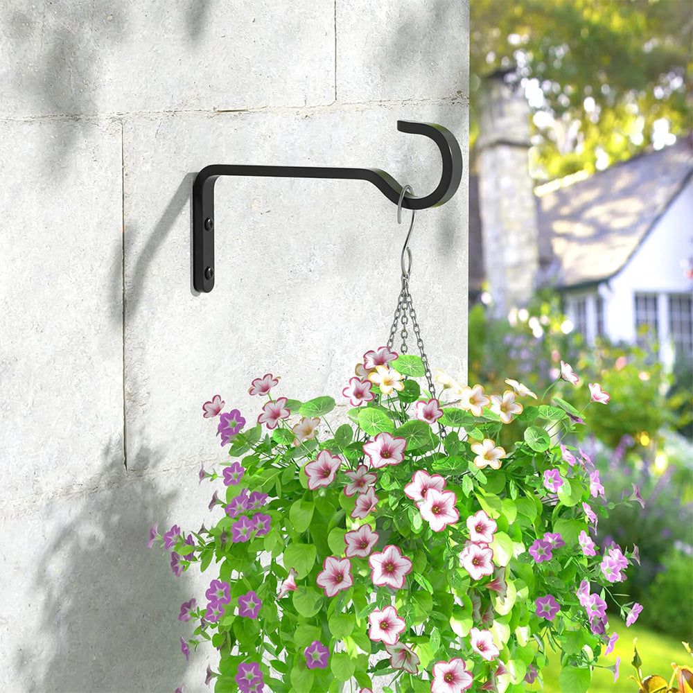 Rustproof Iron Plant Hooks for Wall Outdoor Bird Feeder Planter Baskets Hanger