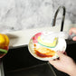 5Pcs Kitchen Soap Dispenser Sponge Brush with Handle Set-1 Handle+5 Sponge
