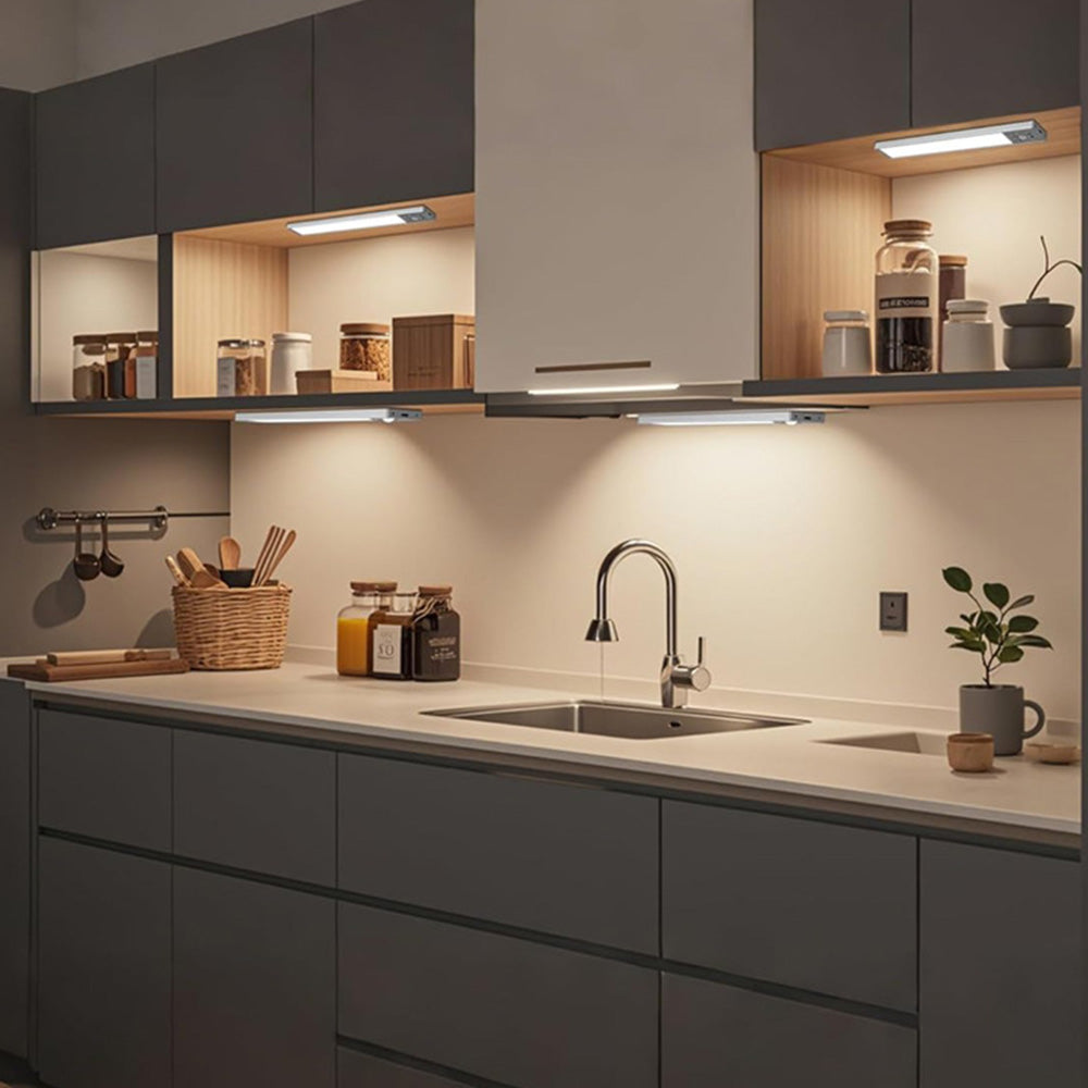 Under Cabinet Lighting Rechargeable 3 Color Temps 3 Level Brightness With Motion Sensor