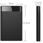 USB 3.1 Portable External Hard Drive Enclosure for SATA SSD HDD