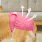 Female Dog Diaper Wrap Sanitary Pant with Hole Reusable Physiological Underpants-Pink
