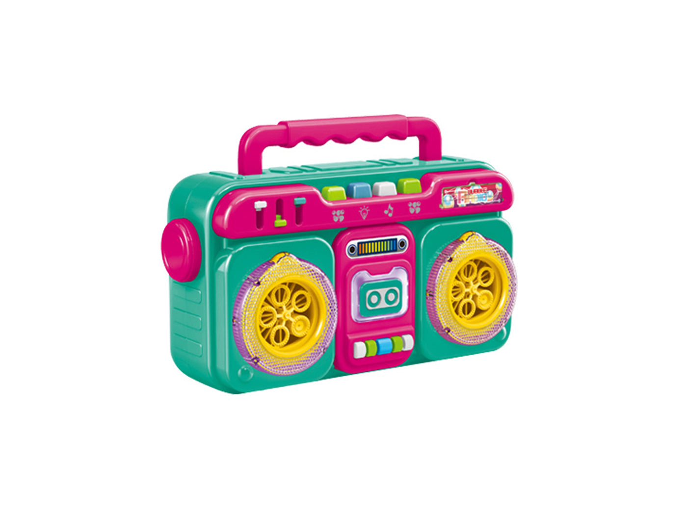 Kid's Automatic Musical Light-Up Bubble Machine Toy